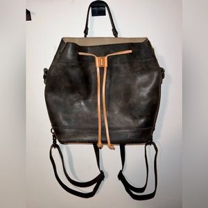 Love 41 Drawstring Bucket Backpack EUC